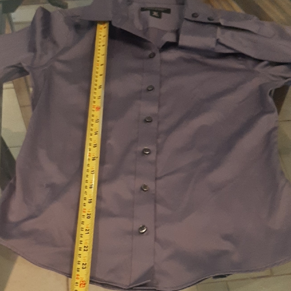 NWOT Banana🍌Republic SOFT Deep BLUE🗨NON-IRON FITTED🗨STRETCH Button Down SZ6P - Picture 9 of 9